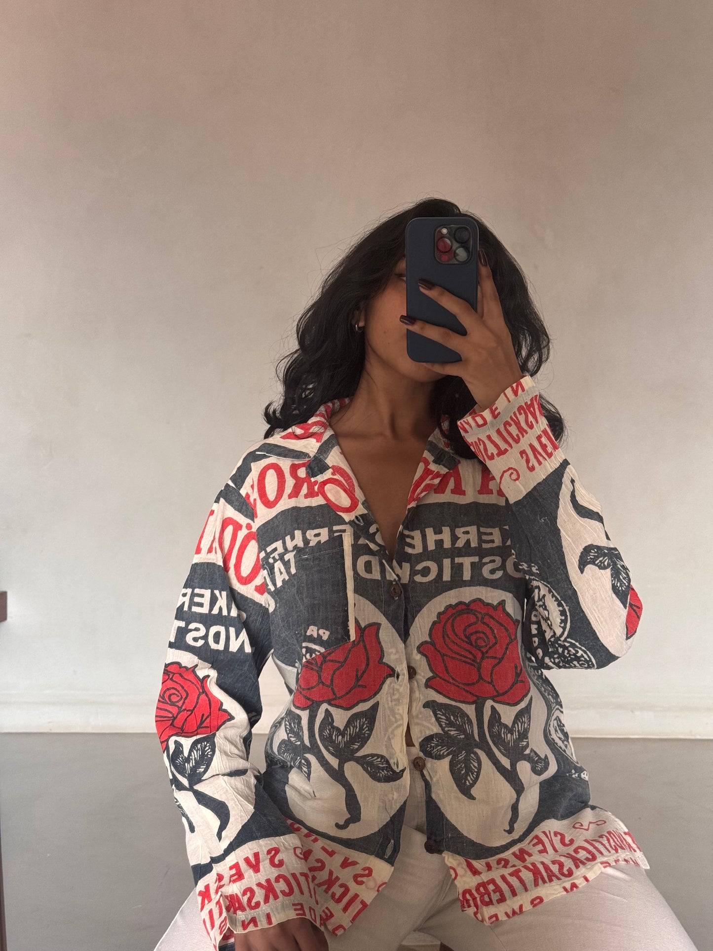 The Roda Rose Shirt (Full Sleeves)