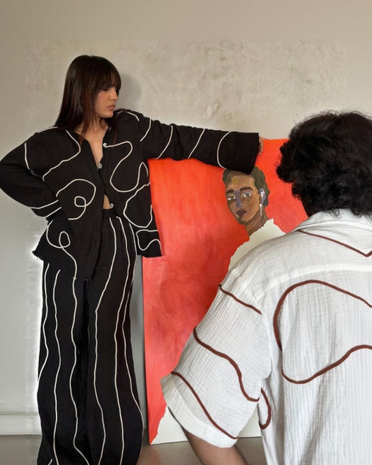 Line Art Co-ord  Set 01