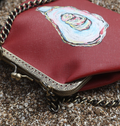 Handpainted Oyster Bag