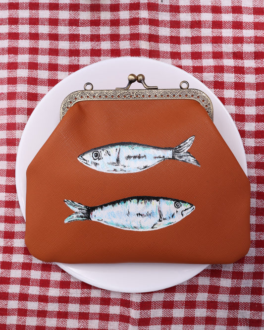 Handpainted Sardine Bag