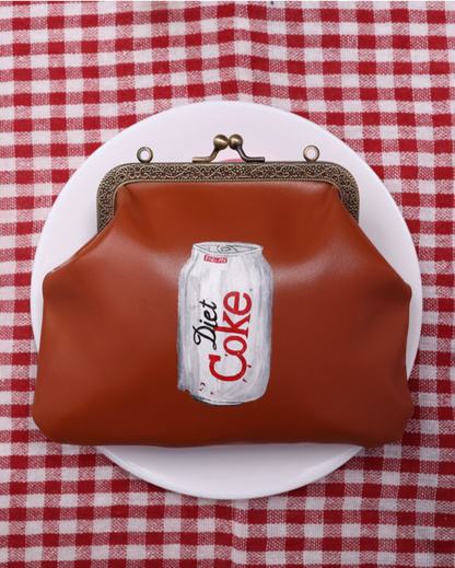 Handpainted Diet Coke Bag