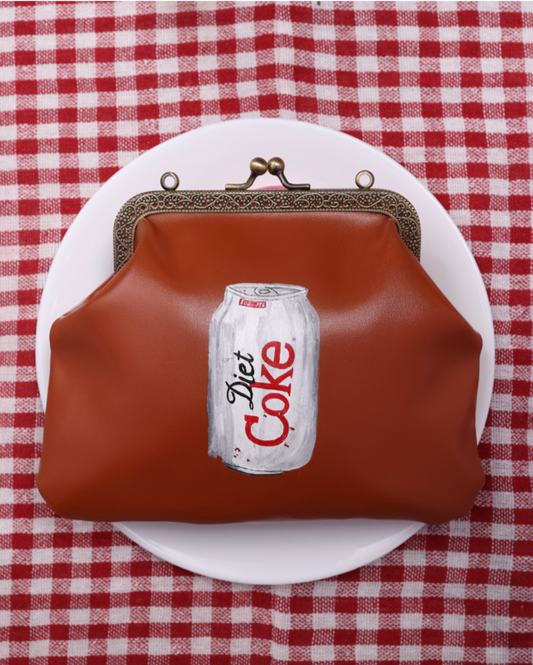Handpainted Diet Coke Bag