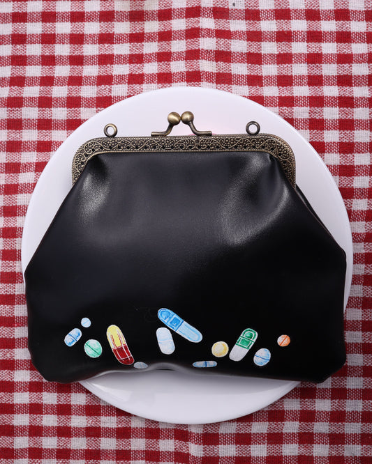 Handpainted Pills Bag