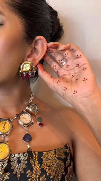 Vintage Watch Earrings