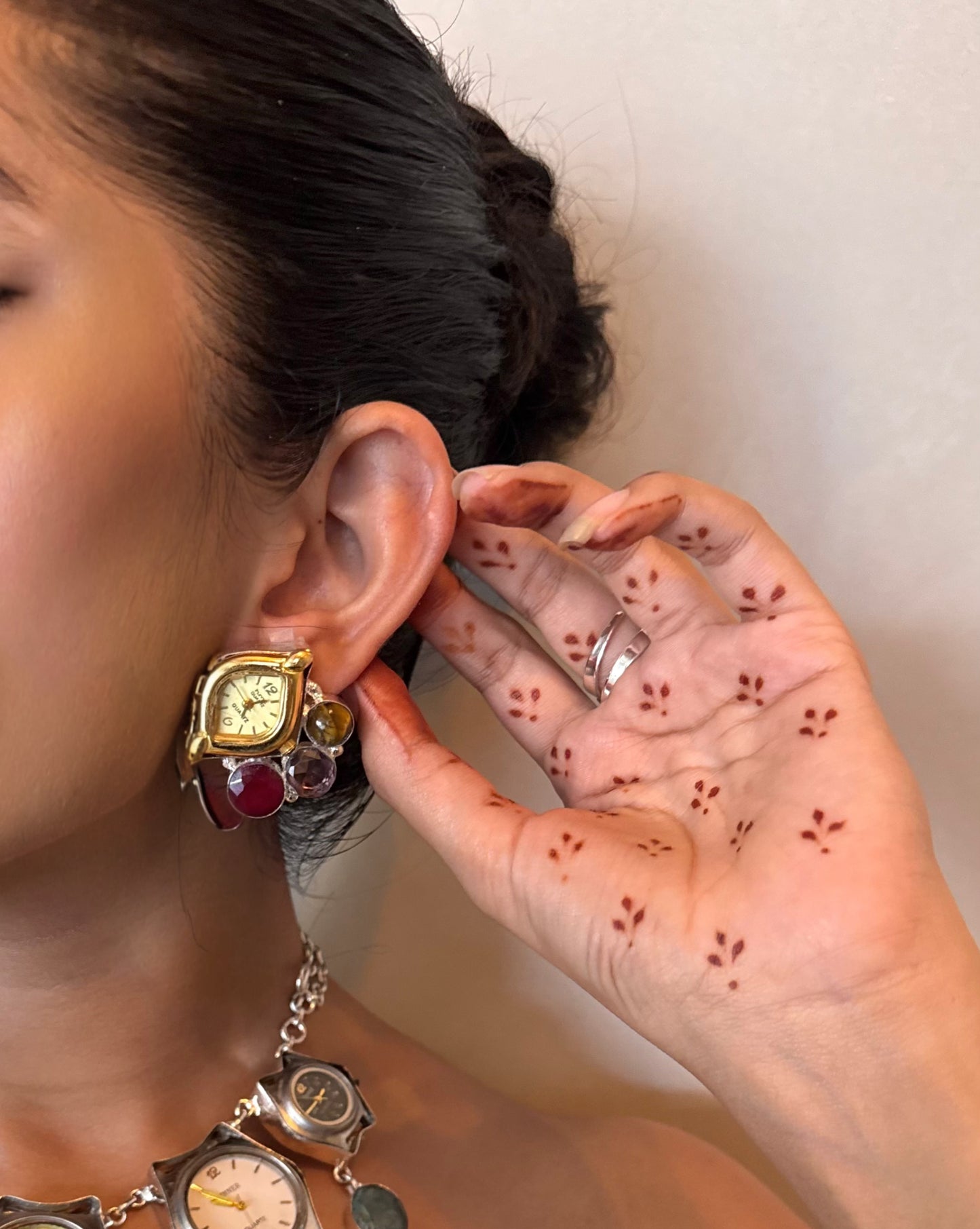 Vintage Watch Earrings