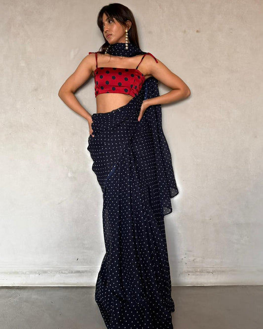 Polka Saree