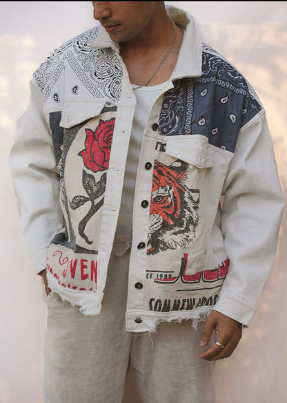 White Tiger Rose Jacket